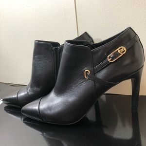 Cole Haan Black Pointed Toe Booties size 6.5